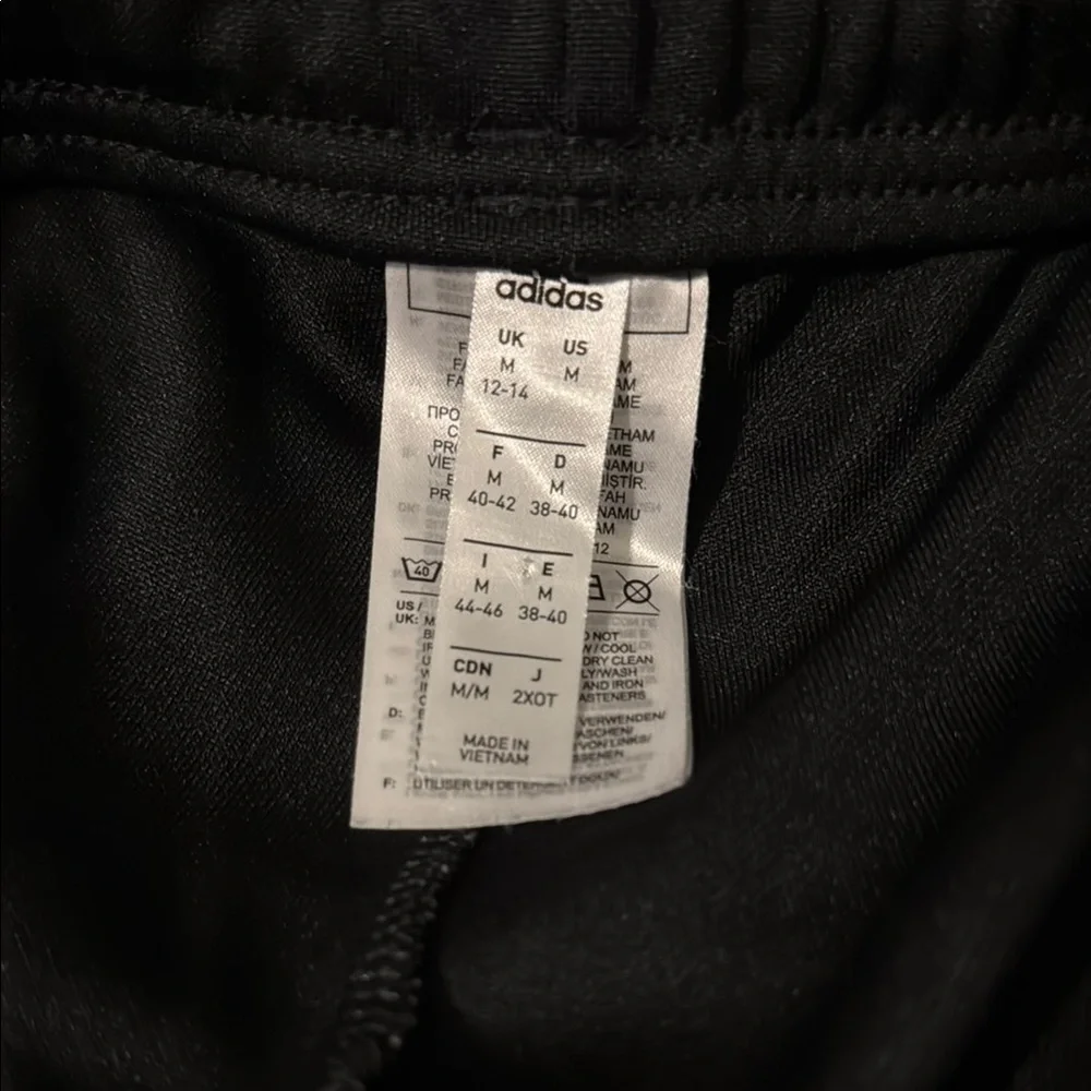 Adidas Womens Black and Pink Track Pants - Picture 2 of 4